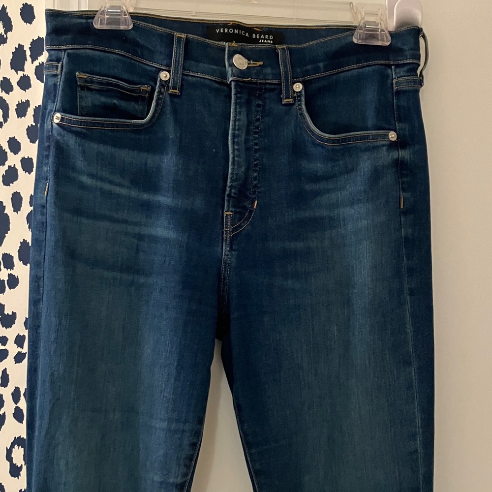 Veronica Beard Beverly skinny flare high rise jeans - Picture 9 of 12